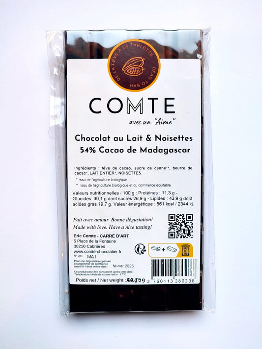 Chocolat COMTE LAIT NOISETTE