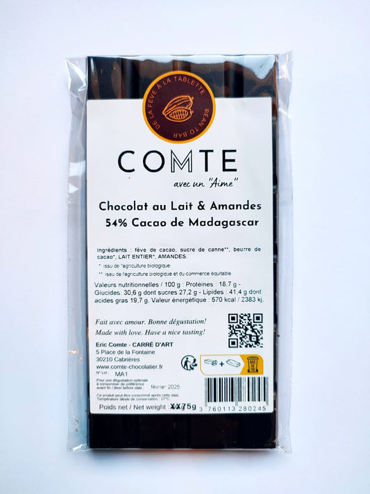 COMTE MILK ALMOND CHOCOLATE