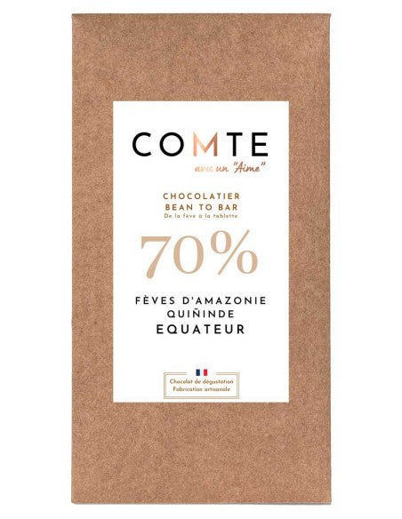 Chocolat noir aux Fèves d'Amazonie - 70% Cacao - Equateur