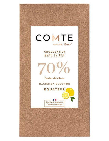 Chocolat COMTE EQUATEUR CITRON 70%